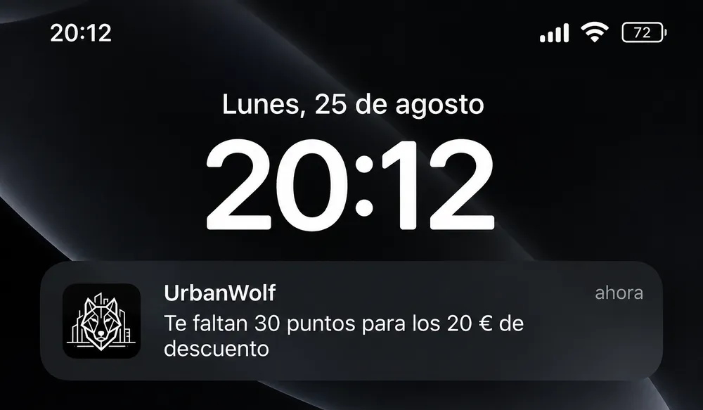 Notifications au wallet